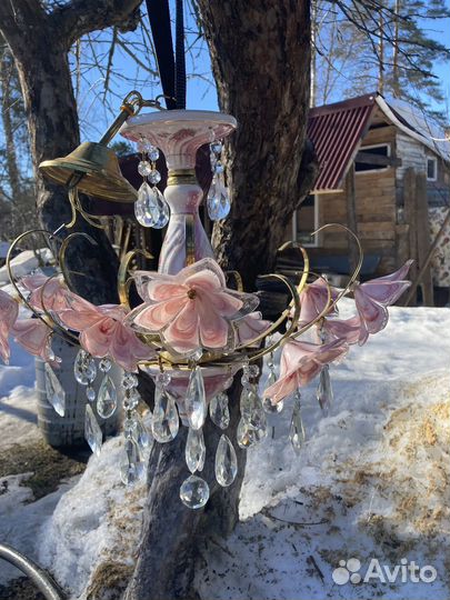 Люстра хрустальная винтаж