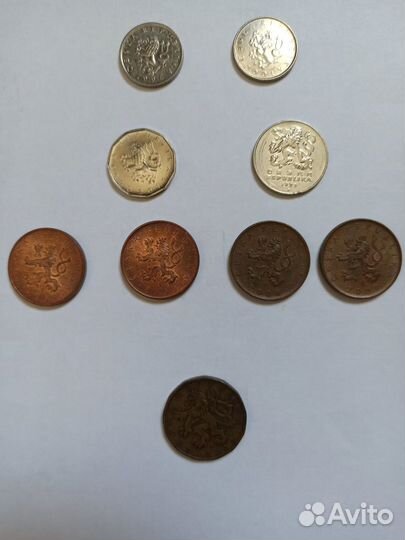 Монеты Чешские кроны