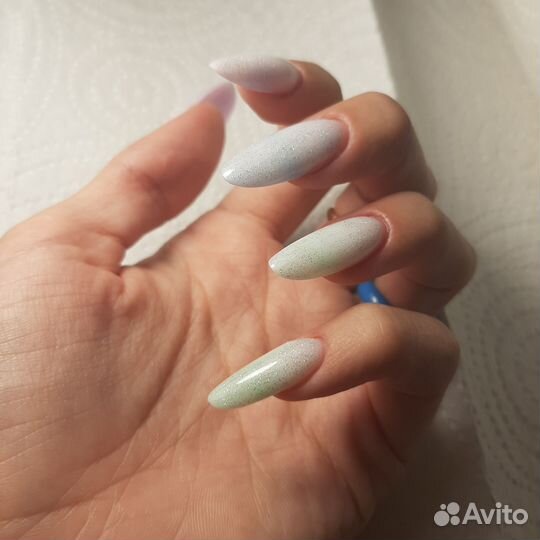 Маникюр наращивание покрытие гель лаком