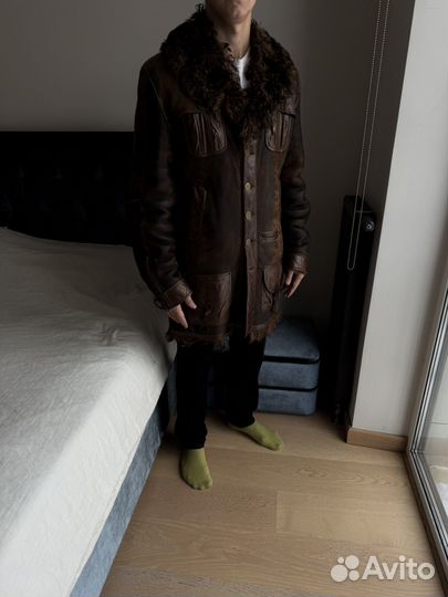 Дубленка мужская натуральная кожа и мех