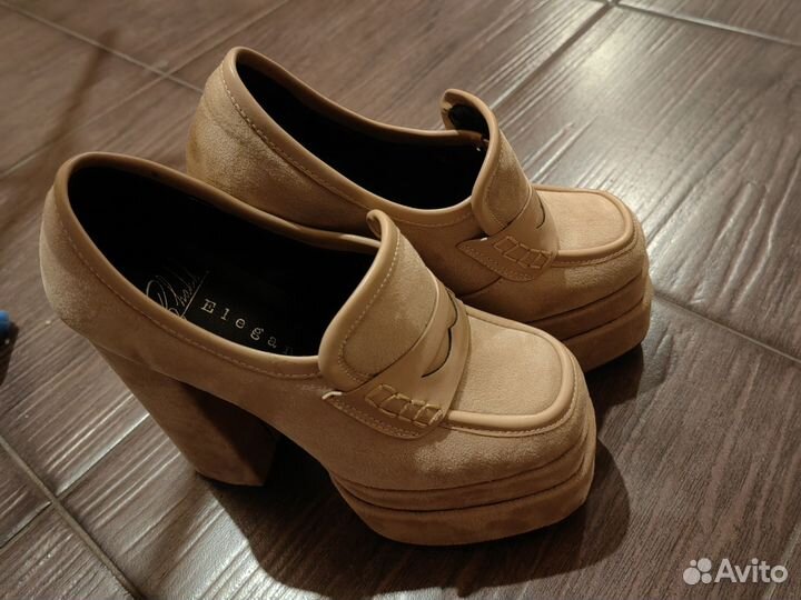 Ботильоны туфли на высоком каблуке и платформе 35