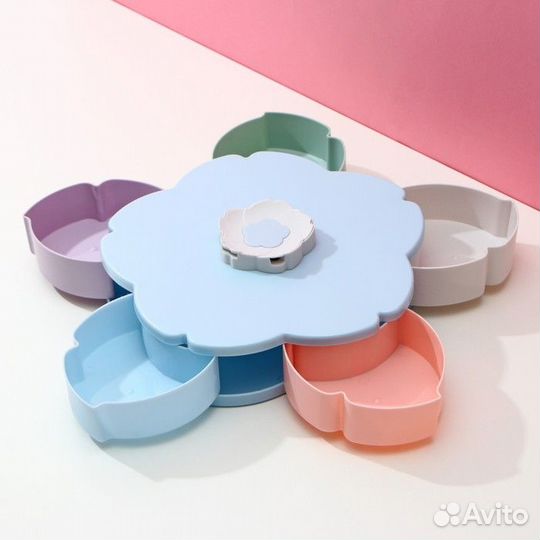 Менажница раздвижная «Цветок», 278,5 см, цвет микс