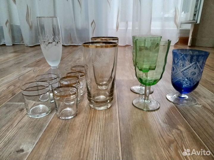 Стаканы, фужеры, стопки