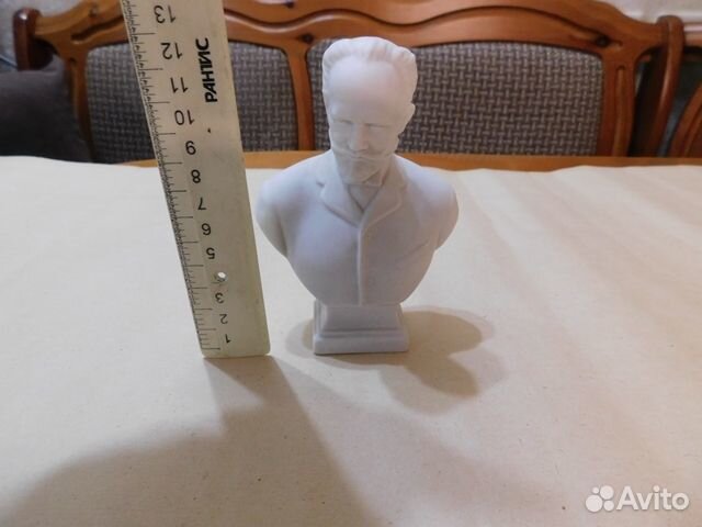 Бюст П.И Чайковский,белый фарфор-бисквит,СССР в и