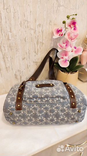 Сумка Lancaster кожа канва Италия оригинал