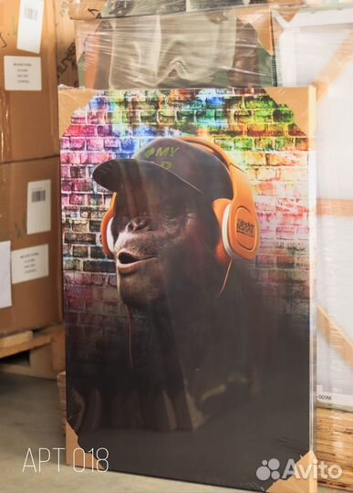 Картина на холсте обезьяны