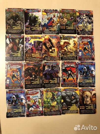 Карточки человек паук