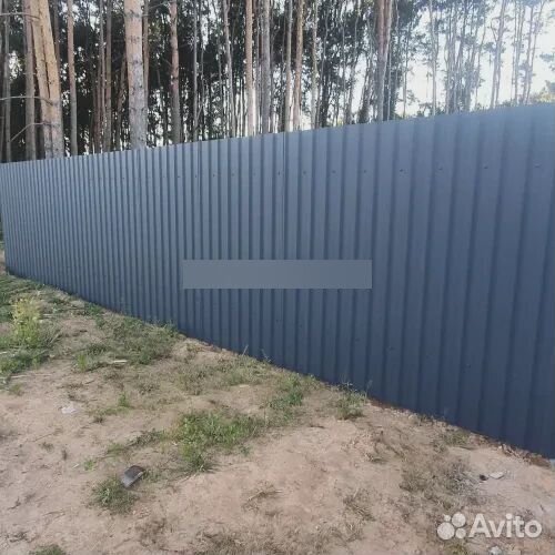 Забор из профнастила 2 м