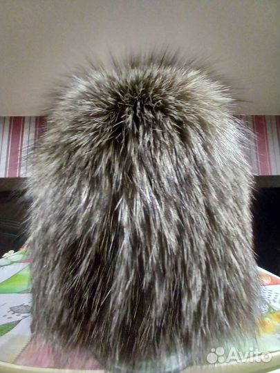 Шапка женская песец нат.кожа