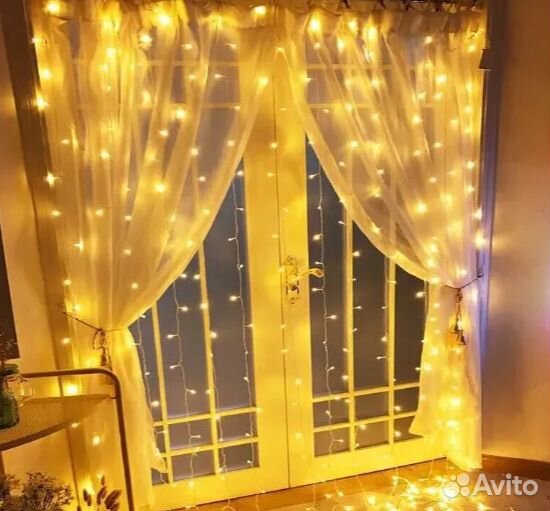 Гирлянда штора 3 на 2 метра