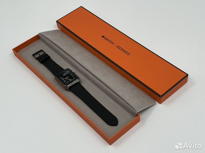 Ремешок Apple Watch (Hermes black edition)