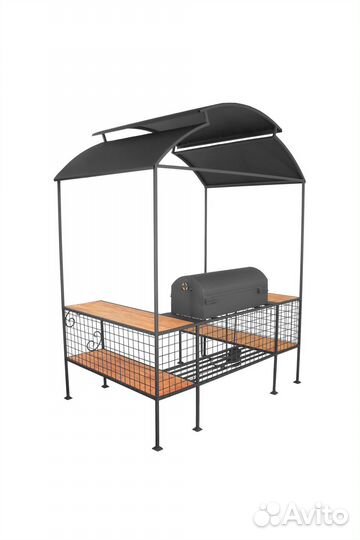 Беседка-мангал барбекю Садовод BBQ