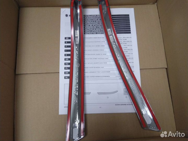 Suzuki SX4 New Накладки на задний бампер Chrome