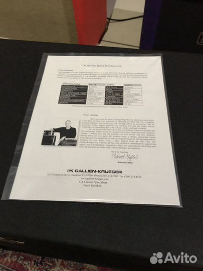 Басовый кабинет gallien krueger Cx115