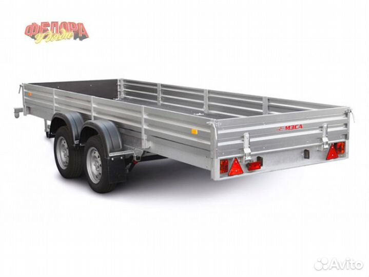 Прицеп двухосный мзса 4.5м-1.5м