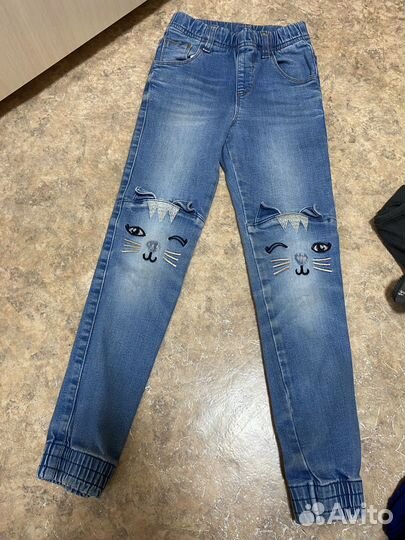 Джинсы для девочки 104 110