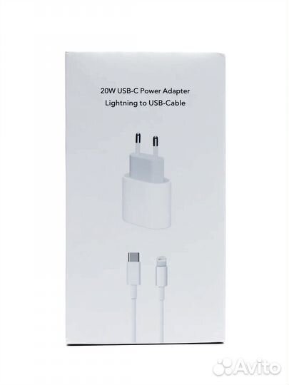 Комплект блок+провод type-c lightning