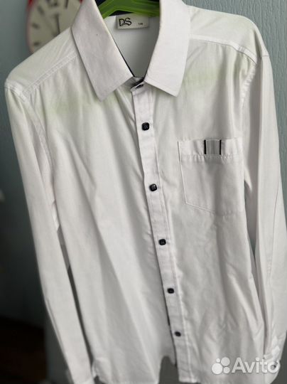 Белая рубашка для мальчика 146