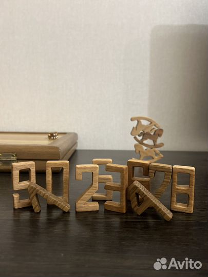 Цифры из дерева для детей