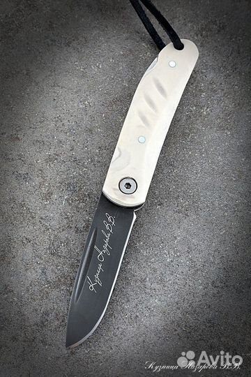Нож складной Чибис сталь Х12мф накладки акрил Слон