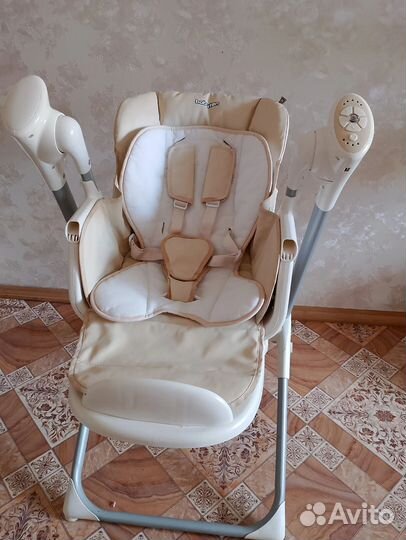 Стул для кормления-качель для малышей 2в1