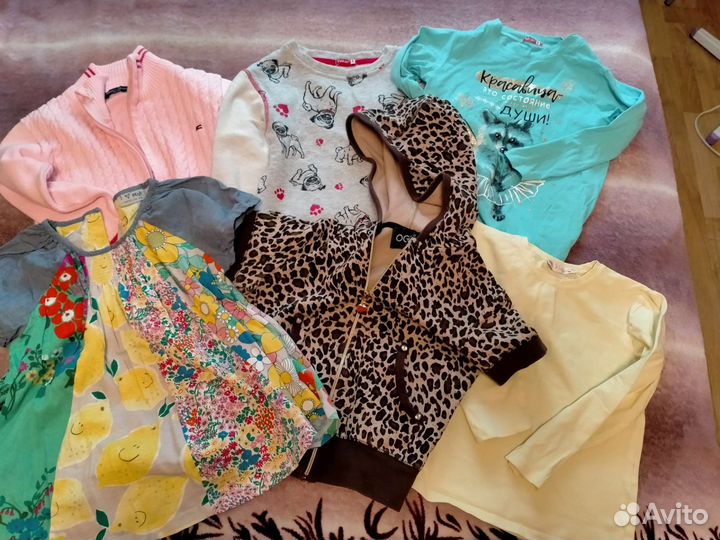 Огромные пакеты вещей на девочку 104/110/116