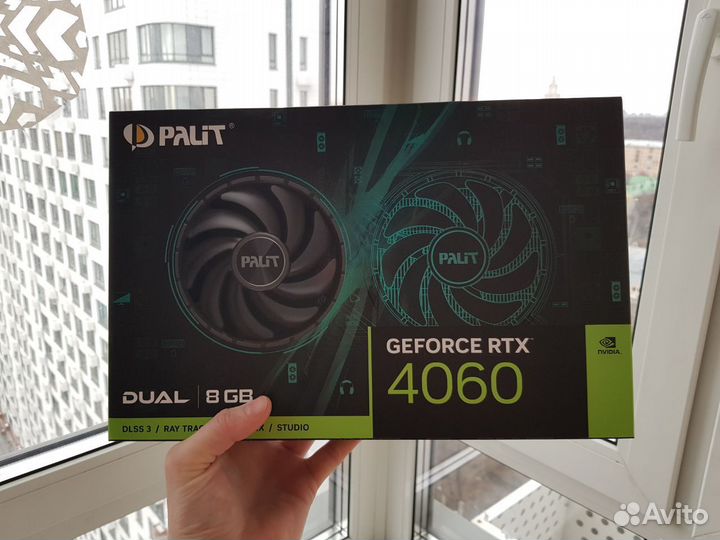 Новая видеокарта Palit nvidiaGeForce RTX 4060dual