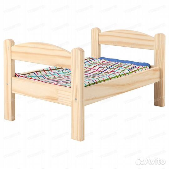 Детская кроватка для кукол деревянная стиль IKEA