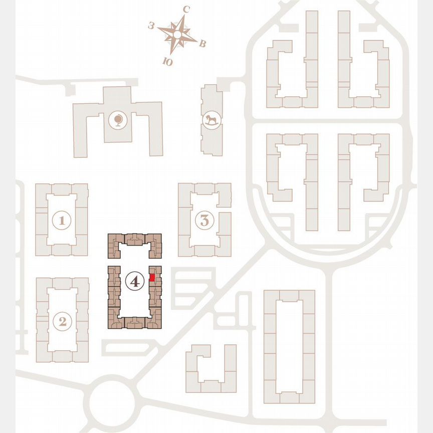 2-к. квартира, 52,5 м², 2/4 эт.