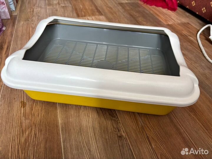 Лоток для кошек с высоким бортиком