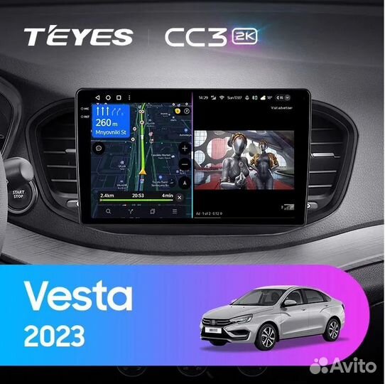 Магнитола Teyes CC3 2k LADA Vesta NG 2023