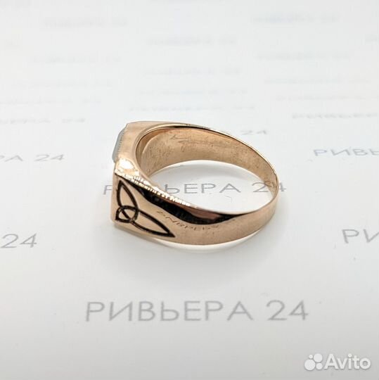 Золотое кольцо печатка 585 пробы 5.66 гр