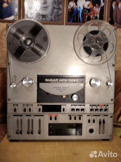 Катушечный магнитофон олимп 004
