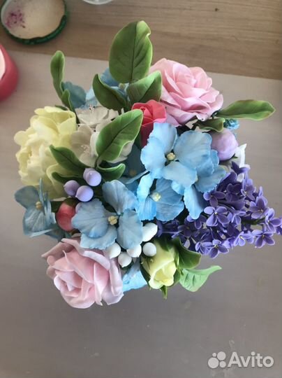 Цветы из холодного фарфора