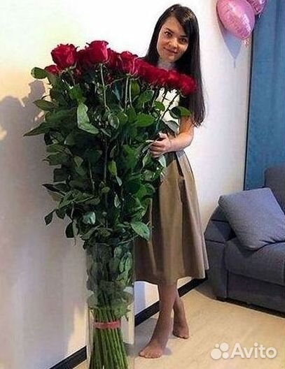Метровые розы Доставка цветов