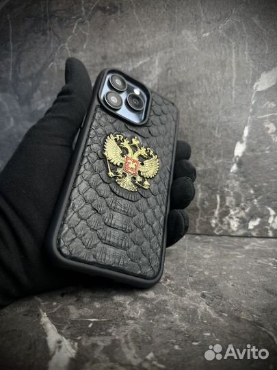 15pro Max чехол Питон Герб России