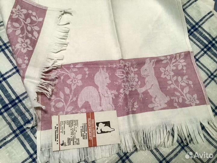 Полотенце, скатерть. СССР этикетка