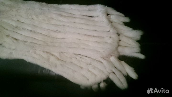 Палантин из меха кролика