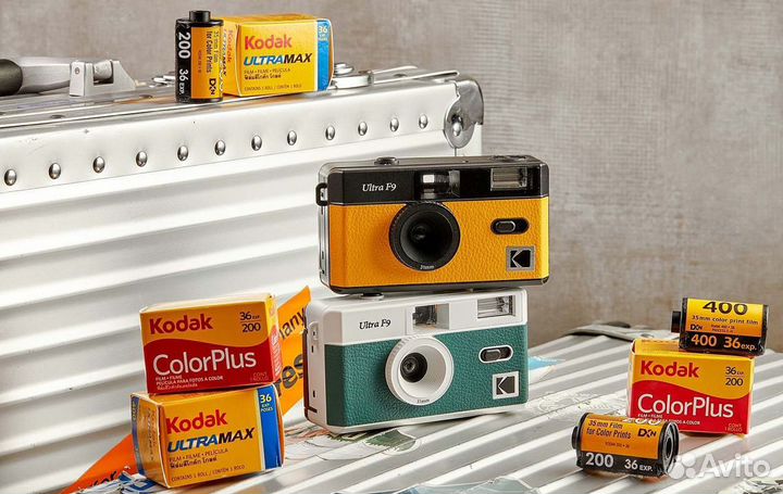 Пленочный фотоаппарат Kodak Ultra F9 новый желтый
