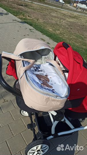 Коляска для двойни bebetto 42 3 в 1