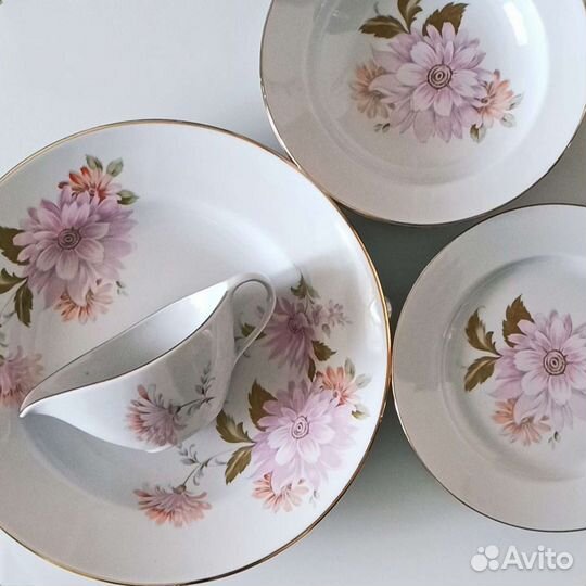 Винтаж СССР Сервиз столовый юфз/неполный