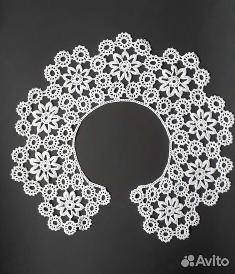 Воротники винтажные вязаные крючком