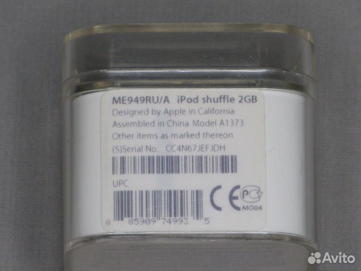 Apple iPod Shuffle 4-го поколения 2GB A1373