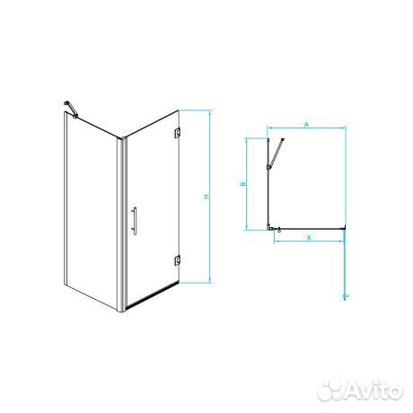 Душ. уголок RGW 90x70 Passage 41083679-014