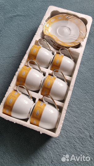 Кофейный набор новый 6 персон