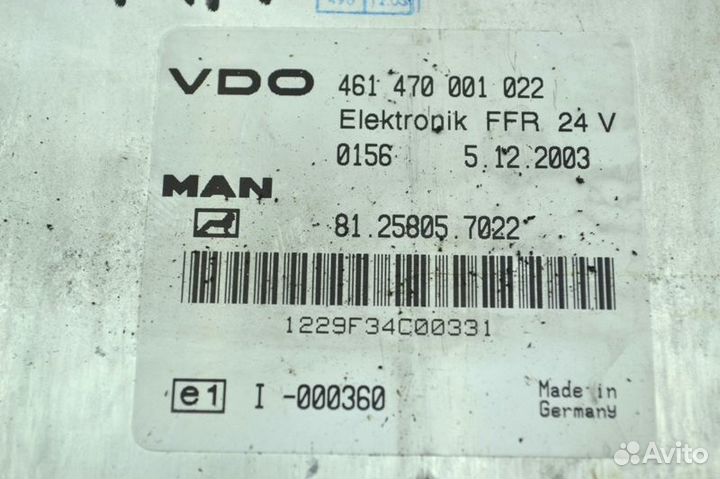 Блок управления, FFR MAN TGA 18.410 (01.00)