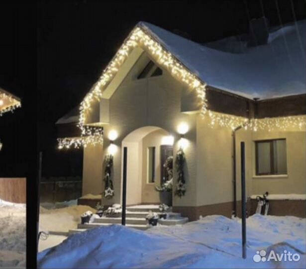 Новогоднее оформление домов улиц