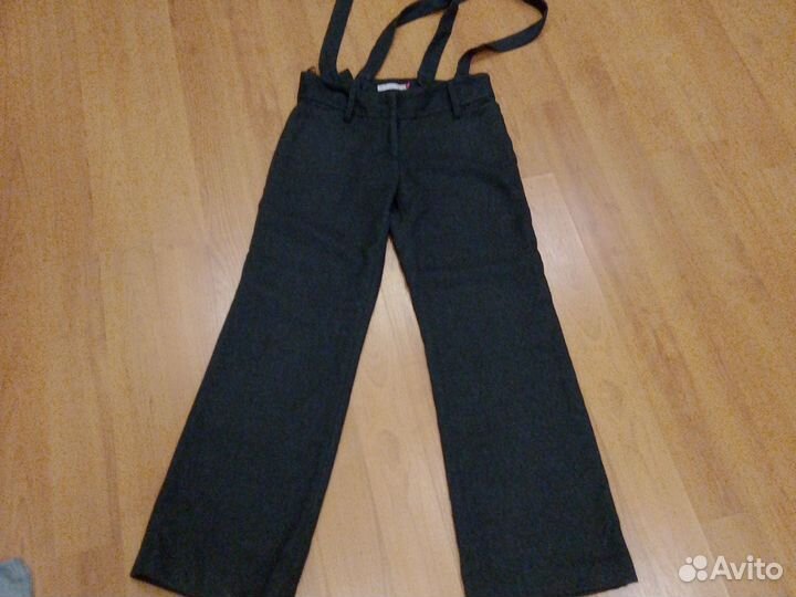 Брюки на лямках, р 46, шерсть, Израиль