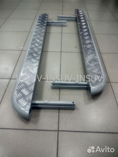 Пороги с алюминиевым листом Нива 21 (цвет любой)