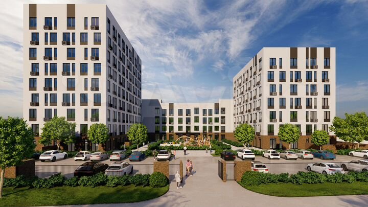 Своб. планировка, 43,2 м², 2/9 эт.